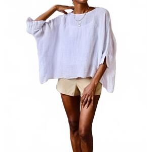 NEW SOFIA COLLECTIONS resort blouse in white